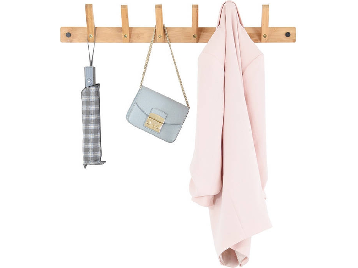 Colgador DOMO PACK LIVING 2 en 1 (Bambú - 75x12x12 cm)