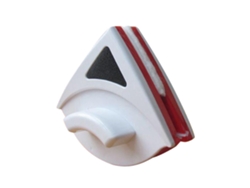 Limpiaparabrisas Doble Con Cubierta De Abs, Imán Y Goma, Para Ventanas Altas, Hogar, Acuario, Espejo, Coche - Rojo