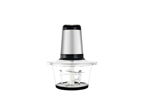 Picadora de alimentos eléctrica SS - Recipiente de vidrio de 2 litros, 300 W, dos configuraciones de velocidad, motor de acero inoxidable, cuchilla...
