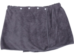 Toalha De Banho Masculina Yarnow, Estilo Shorts Em Fleece Coral Com Fecho De Pressão, Proteção De Privacidade E Uso