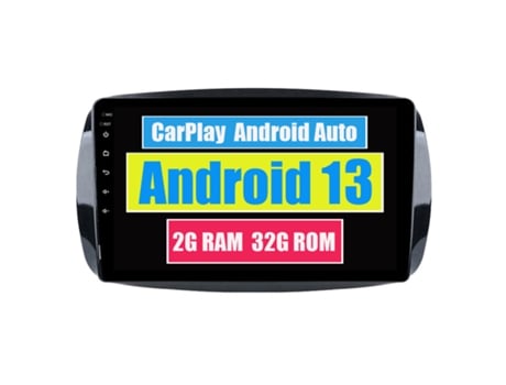 Autoradio Multimedia ROVERONE para Mercedes Benz Smart Fortwo 3 C453 A453 W453 2014 - 2020 CarPlay Android Coche Radio Bluetooth Navegación
