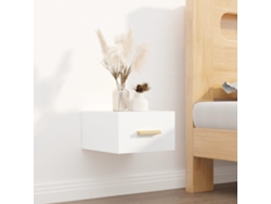 Mesa de Cabeceira LOVELY HOME Mesinha Montagem na Parede 35X35X20 Cm Branco