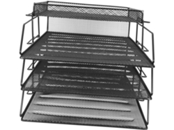 Soporte Multiusos De Hierro Para Archivos, Organizador De Material De Oficina Y Estante De Almacenamiento De Escritorio.