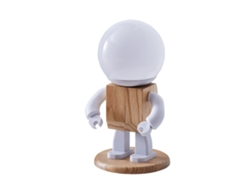 Linda robot mesa luz nórdica moderna mesa de madera led niños bebé niña niño niños dormitorio dormitorio mini luces de noche | Lámparas de mesa SLD