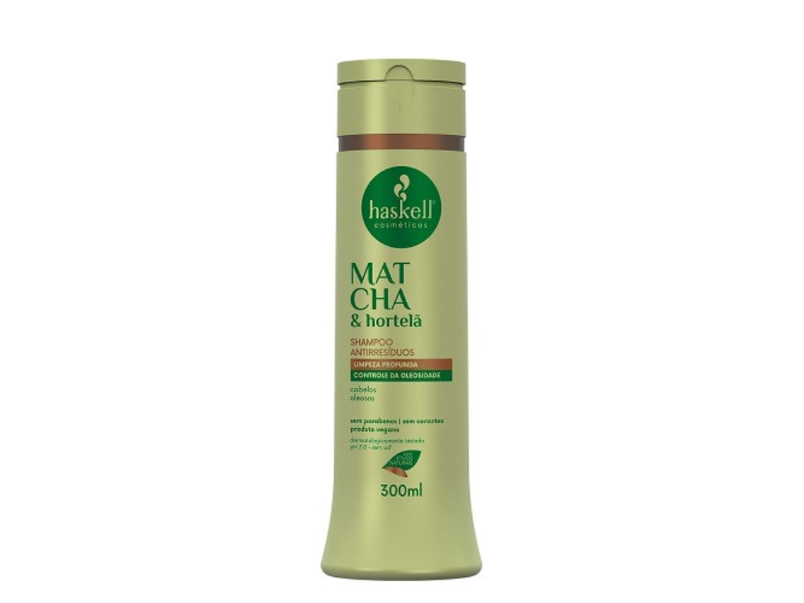 Champú HASKELL Matcha Hortelã Shampoo Antirresíduos (300 ml)