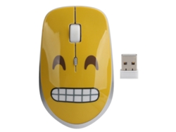 Ratón Inalámbrico Silencioso Con Expresión Adorable Para Accesorios De Oficina/juegos Con Diseño De Sonrisa.