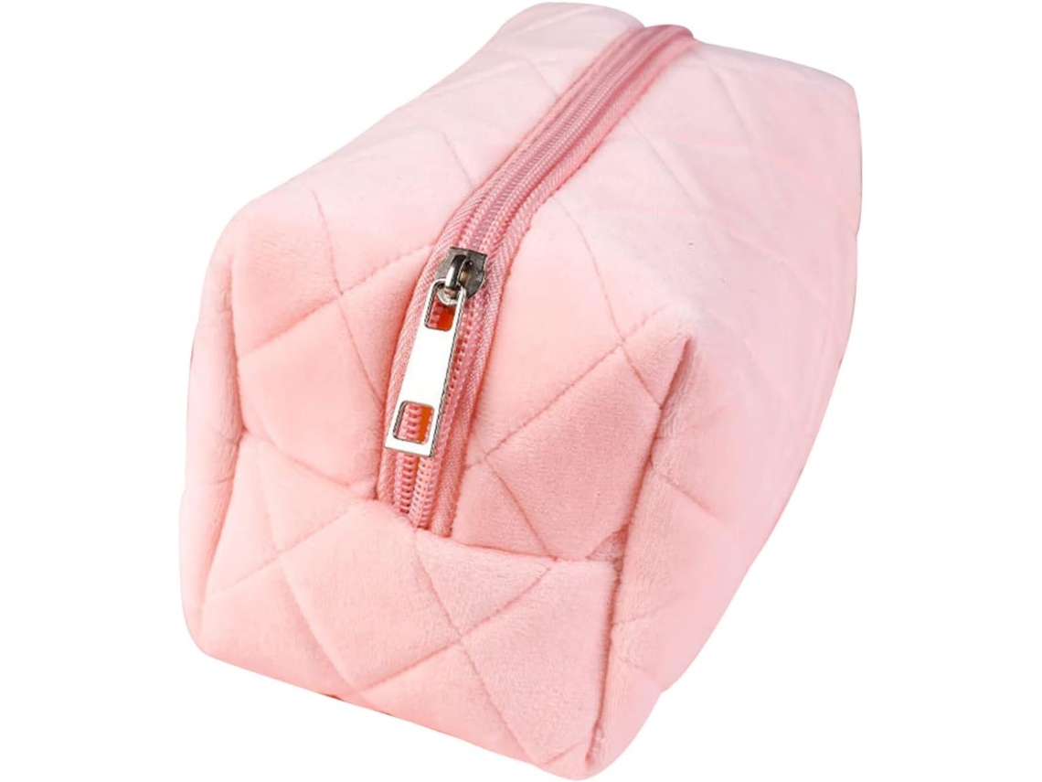 Estuche Rosa De Felpa Para Lápices Para Niñas, Gran Capacidad, Multiusos, Paquete De Almacenamiento