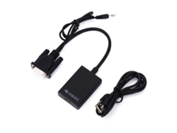 Adaptador Conversor De Vga Para Hdmi Com Cabo Usb 1080p Hd Para Pc Computador