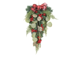 Decoraciones navideñas con flores artificiales de PVC