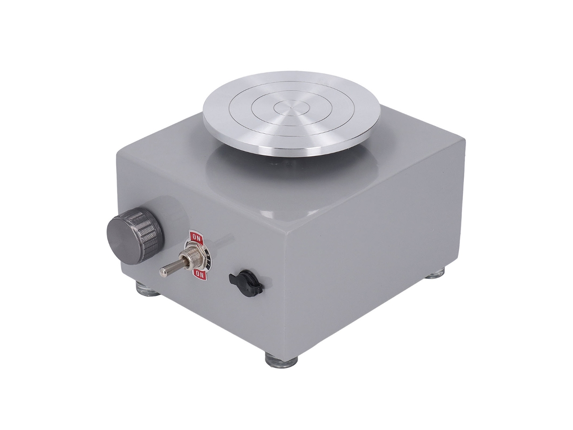 Mini torno de alfarero para niños con velocidad ajustable, cuencos de agua y llave hexagonal extraíble.