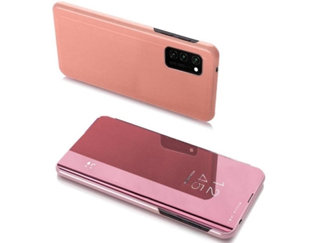 Carcasa Samsung Galaxy A32 LMOBILE Clear View Rosa