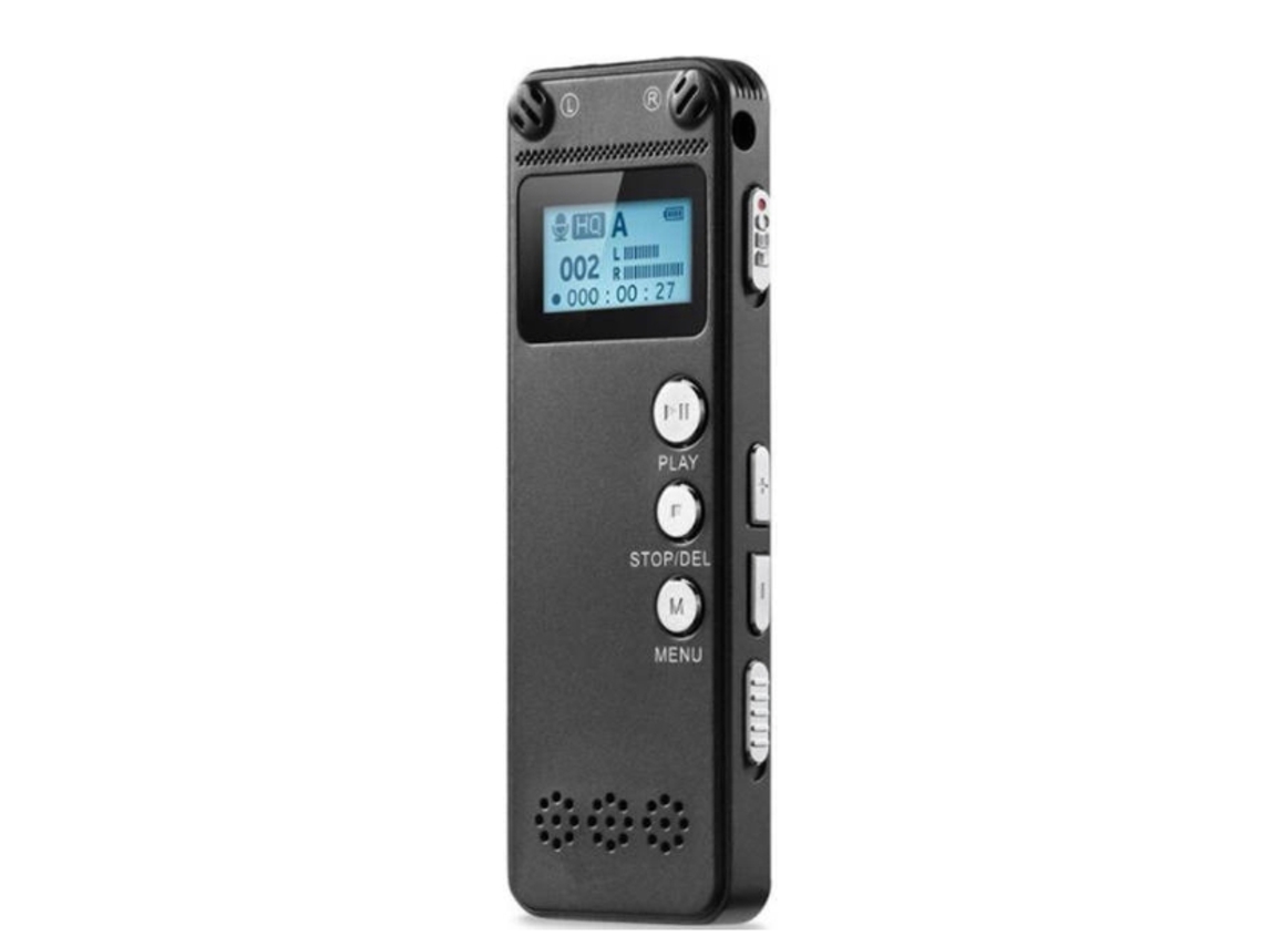 Grabadora de voz digital profesional USB de 8 GB con reproductor MP3 Yizhood (gris)
