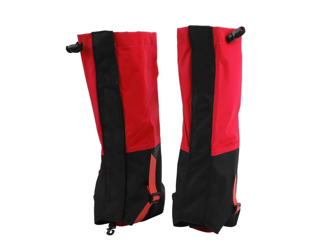 Protectores de calzado Anub para niños, anti-lluvia, para senderismo y montañismo, mallas prácticas, color rojo.