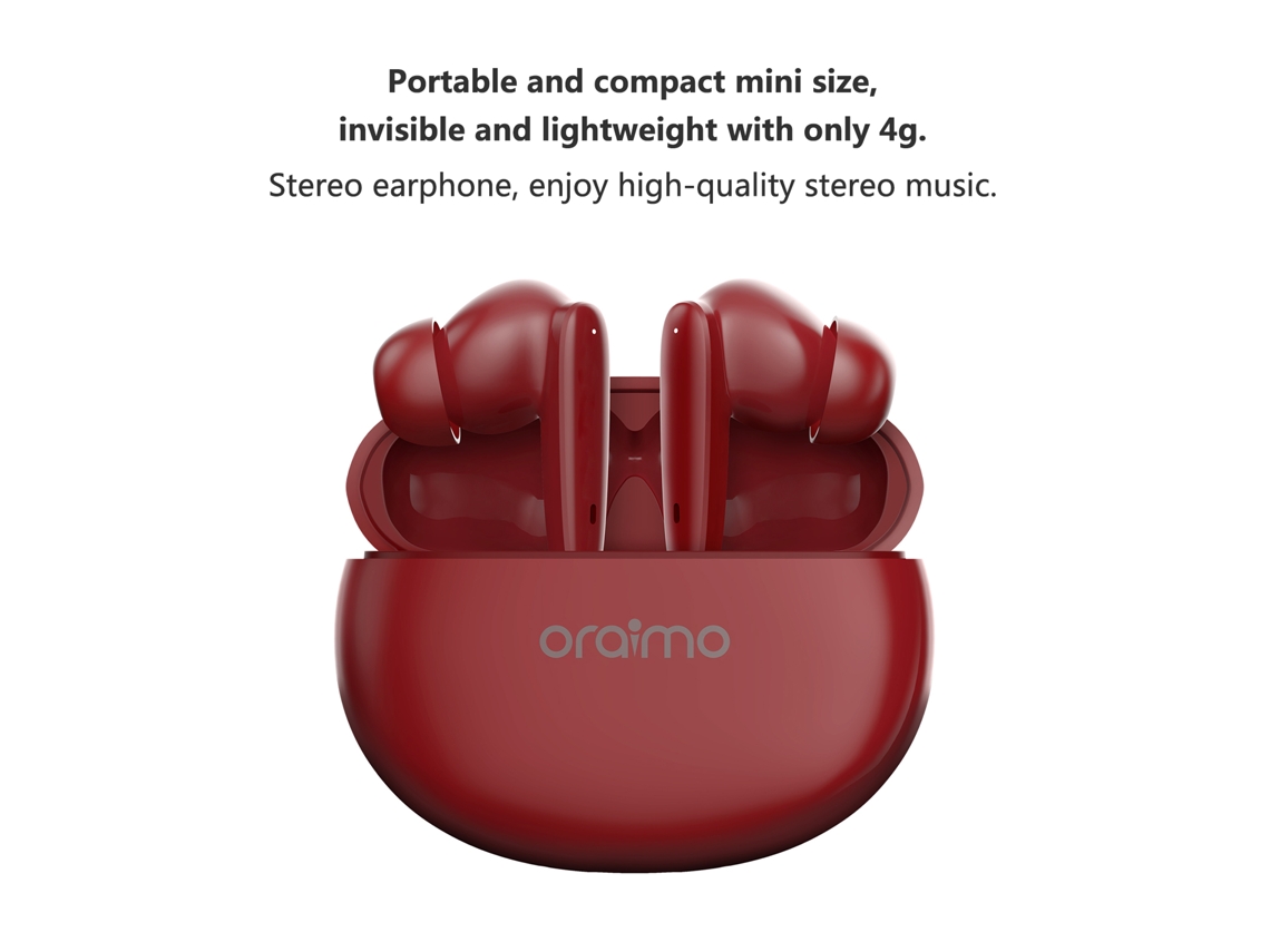 Auriculares Inalámbricos Oraimo Oeb-e02d Con Diseño Ergonómico Y Tecnología Enc.