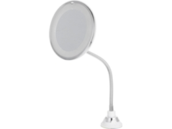 Espejo De Maquillaje Grossissant 10x Led Avec Ventouse 7 Pouces Éclairage Naturel Salle Baño