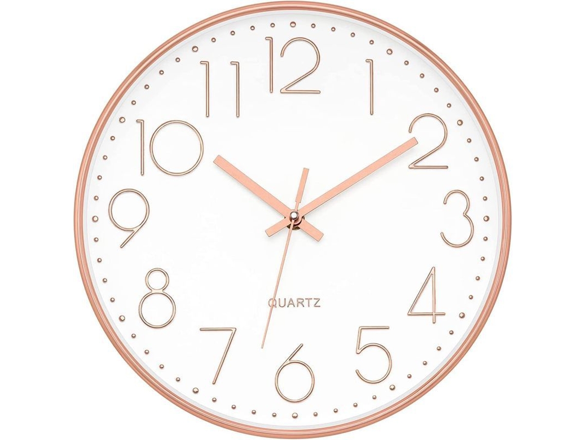 Reloj De Pared Moderno Y Silencioso Con Números Grandes Para Sala De Estar, Dormitorio, Cocina U Oficina - 30 Cm
