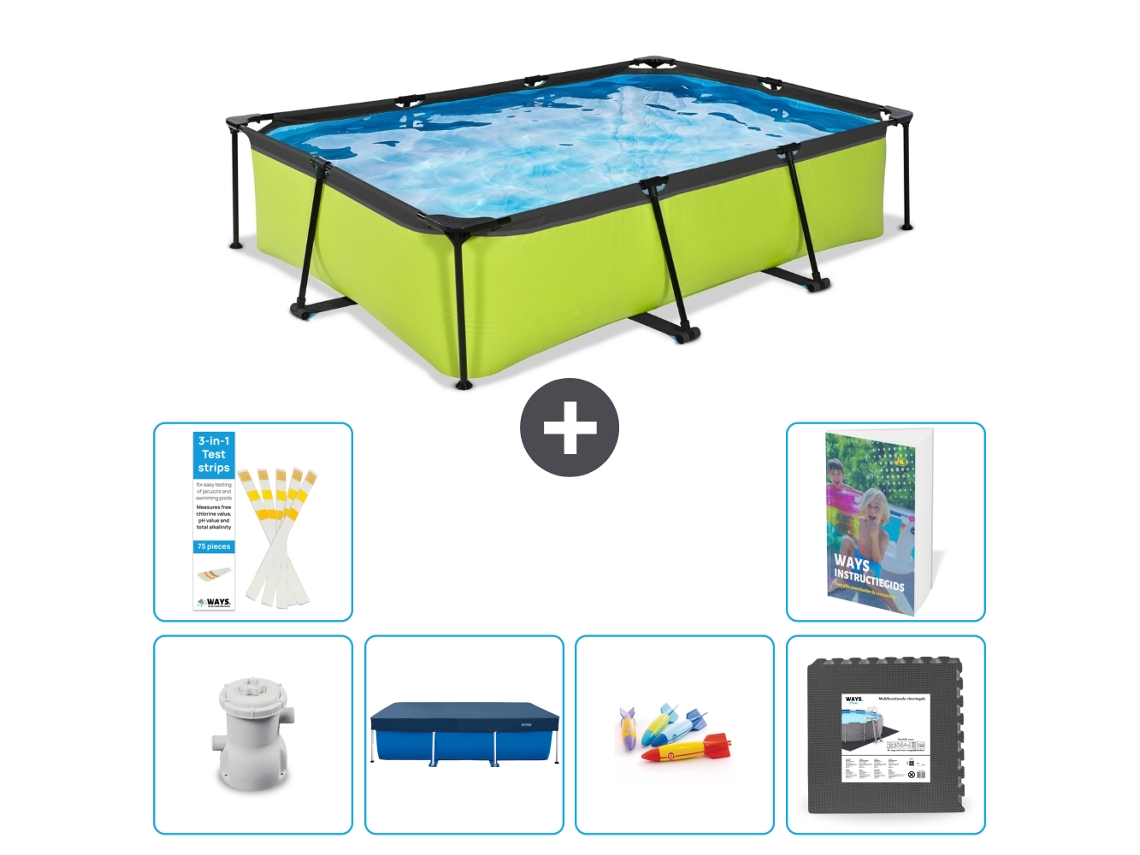 Exit-toys Piscina Exit Retangular - 300x200x65 Cm - 7-peças S317
