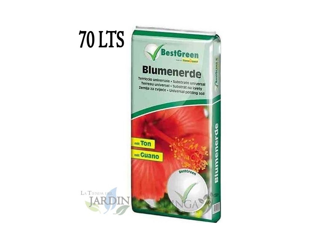 Sustrato Universal Bestgreen 70 Litros, Tierra Vegetal con Nutrientes para el Mantenimiento de Plantas y Árboles de Suinga