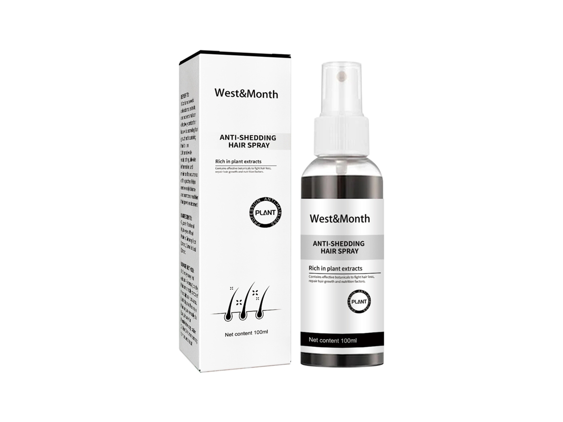 El spray anticaspa West Month fortalece el cabello, nutre las raíces e hidrata.