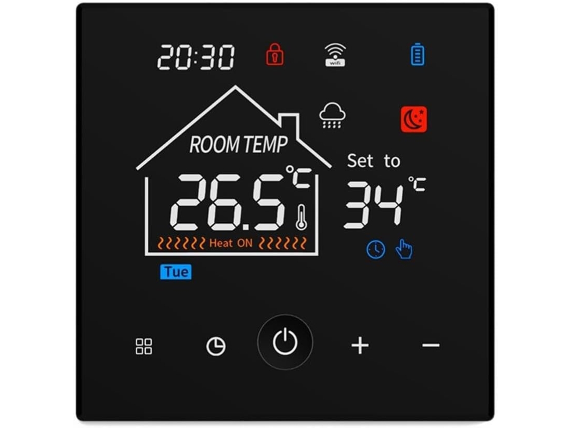 Termostato Programable Inteligente Wifi Con Horario Semanal Para Caldera