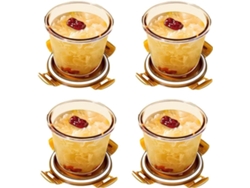 3 Teteras De Vidrio Redondo Con Tampa Hermética Para Sopa De Aveia Nocturna Preparo De Comidas Congelador De Microondas