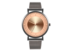 Reloj De Moda Para Hombre Y Mujer, Correa De Malla, Esfera Redonda, Movimiento De Cuarzo, Para Parejas.