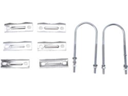 Abrazadera Doble Para Mástil De Antena, Perno En U, Adaptable Para Diversos Usos.