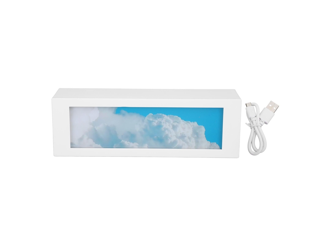 Lámpara nocturna USB recargable con 3 niveles de brillo para uso decorativo sobre mesa.