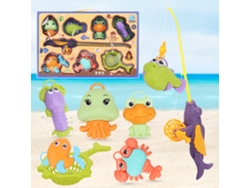 Juguete De Pesca Magnético Para Niños Con Luz Y Vibración. Juego De Baño.