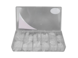 504 Puntas De Uñas Postizas Ovaladas Extralargas, Esmeriladas Y Transparentes Para Decoración De Uñas.