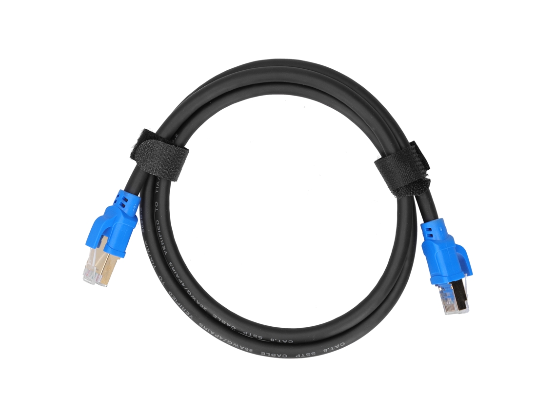 Cable Ethernet Cat8 De 40 Gbps Y 2000 Mhz Con Conector Rj45 Chapado En Oro, 1 M, Para Concentradores, Enrutadores Y Adaptadores De Red.