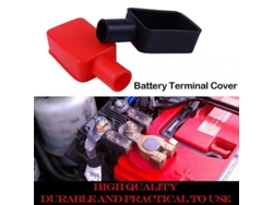 2026-protector De Terminales De Batería Para Coche Barco 2 Piezas Pvc Aislante Positivo Negativo Multicolor