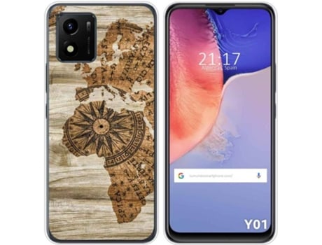 Carcasa Vivo Y01 TUMUNDOSMARTPHONE Dibujos Madera 07 Multicolor