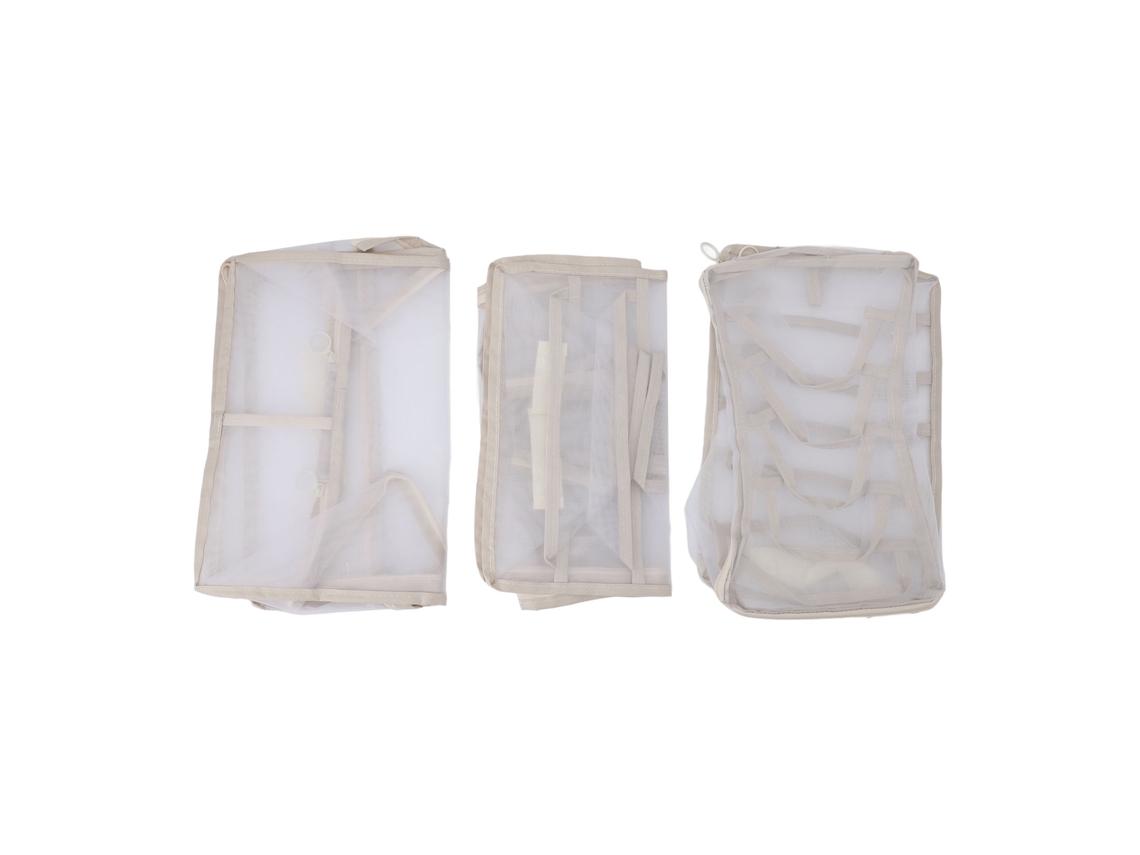 Juego De 3 Cubos Organizadores De Equipaje Plegables Y Ligeros Para Maletas/armarios