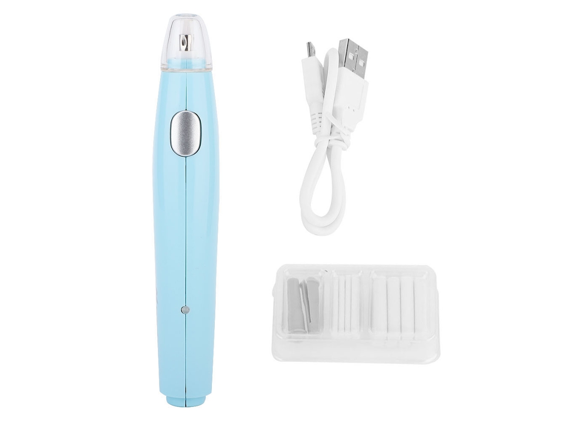 Goma De Borrar Eléctrica Usb Recargable Con 16 Recambios (azul)