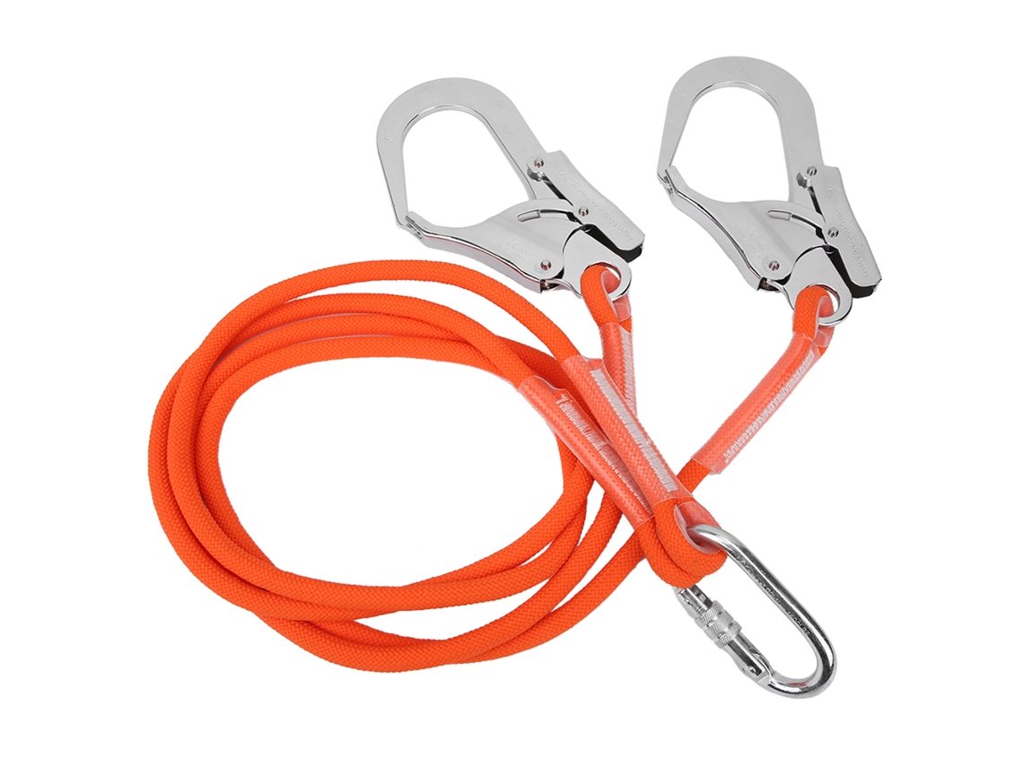 Rebe-cinturón De Seguridad Para Trabajo En Altura 1.6m Cuerda Protectora Lanyard Construcción Al Aire Libre