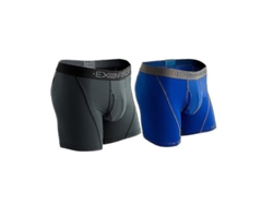 Paquete De 2 Calzoncillos Bóxer Deportivos De Malla Exofficio Para Hombre, 6 Pulgadas, Tallas Estadounidenses.