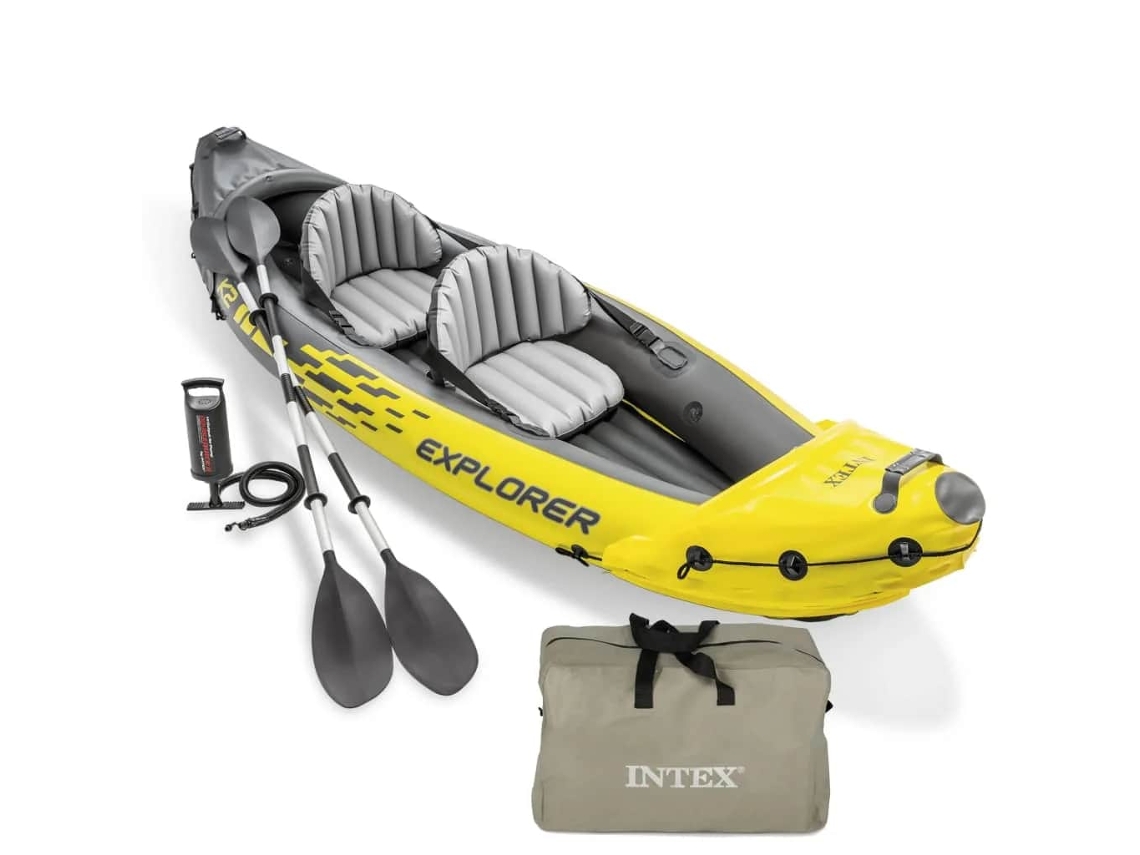 Kayak Inflable INTEX Amarillo Vinilo (12x91x51 cm)