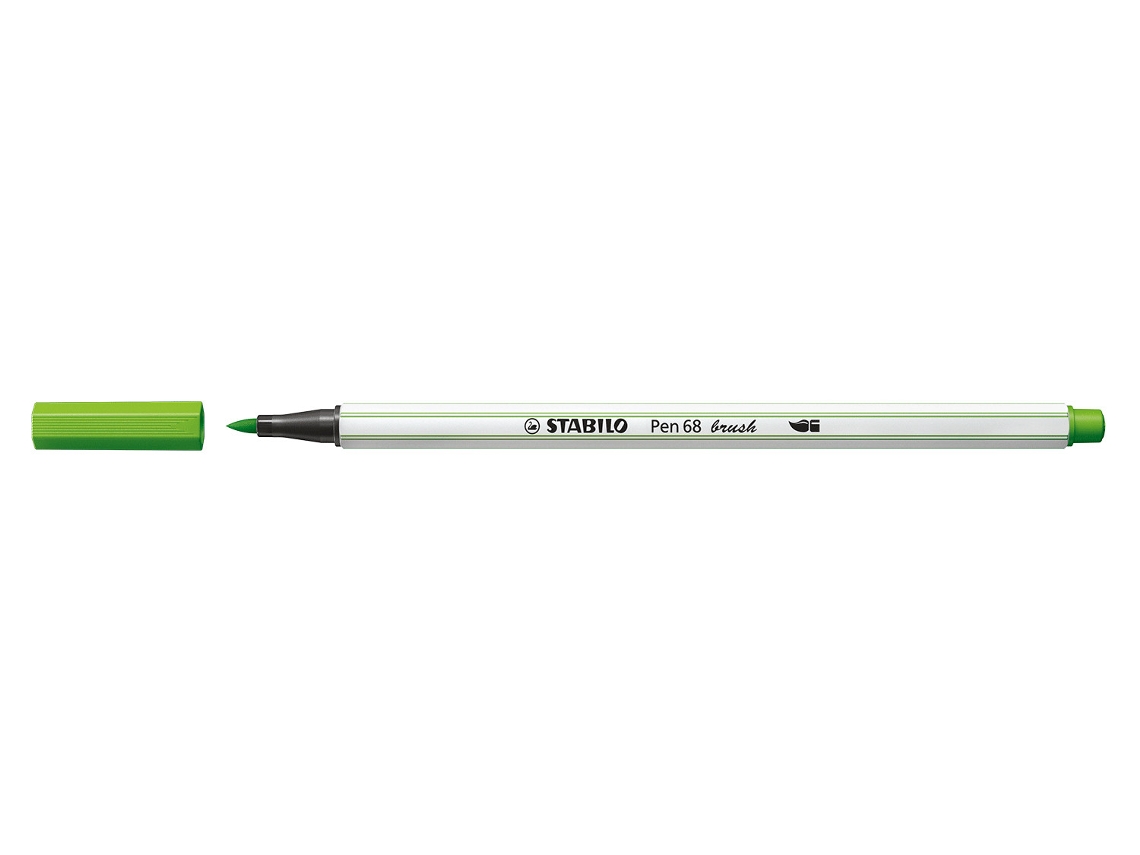 STABILO Pen 68 Brush Rotulador Medio Verde Claro 1 Piezas