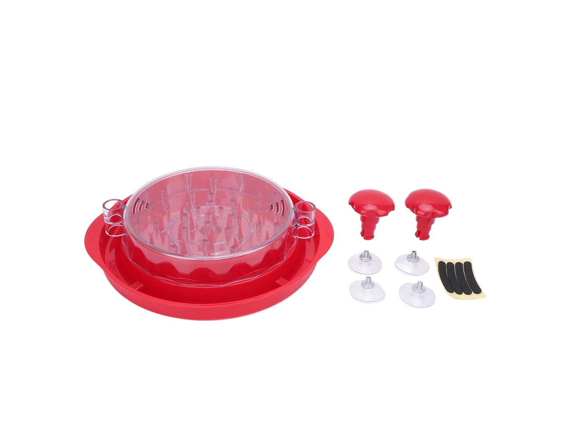 Desmenuzadora De Pollo Manual Con Ventosa Antideslizante, Multifuncional, Resistente Al Calor, Roja.