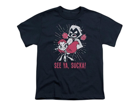 Camiseta ROCKINSTONE juvenil de Teen Titans Go Suckas (XXXL)