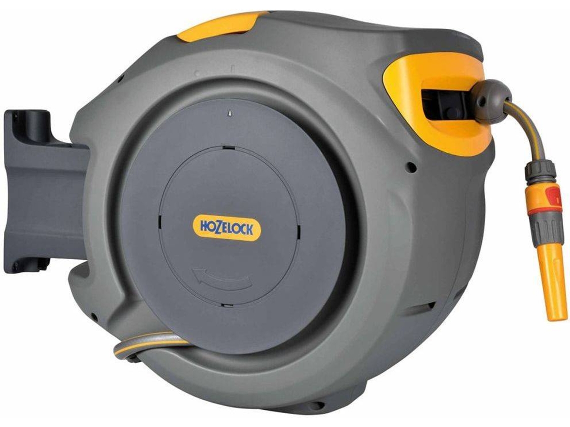 Hozelock Carrete de manguera de pared con manguera de 20 m Auto Reel