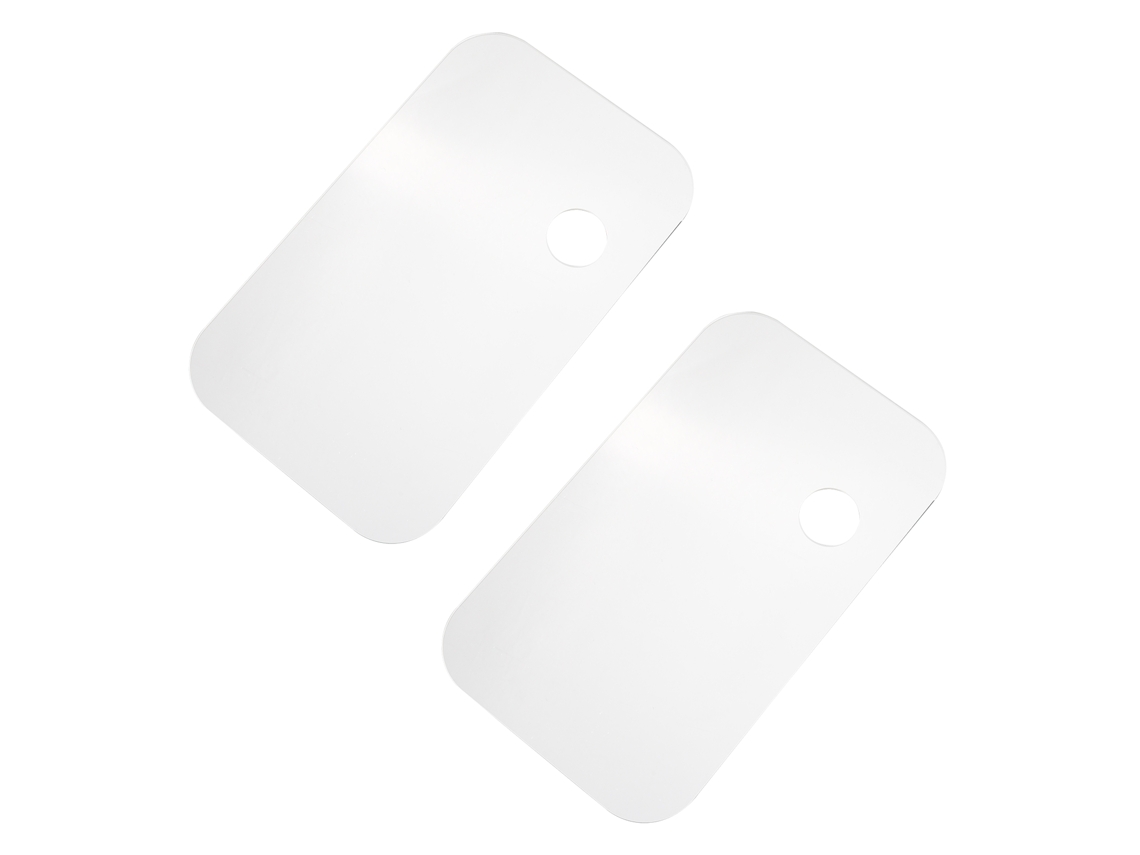 2 paletas rectangulares de pintura acrílica transparente fáciles de limpiar