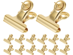 Chinchetas Chapadas En Oro De 31 Mm, Paquete De 50 Unidades, Clips Metálicos Para Tablones De Anuncios De Corcho.
