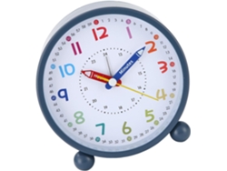 Reloj despertador analógico silencioso y colorido SFUSHOS con luz nocturna