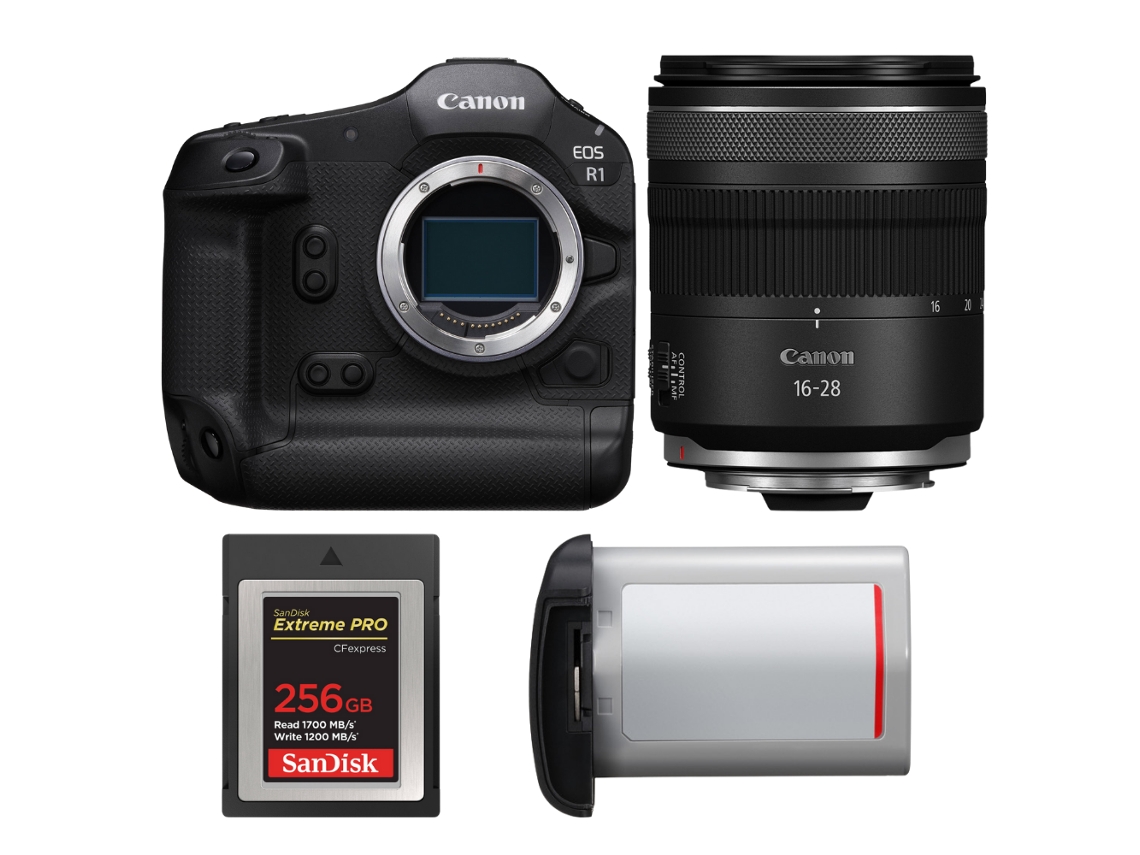 Canon Eos R1 + Rf 16-28mm F/2.8 Is Stm + 1 Sandisk 256gb Extreme Pro Cfexpress Type B + Canon Lp-e19 + Ebook “20 Consejos Para Fotos Que Impactan”