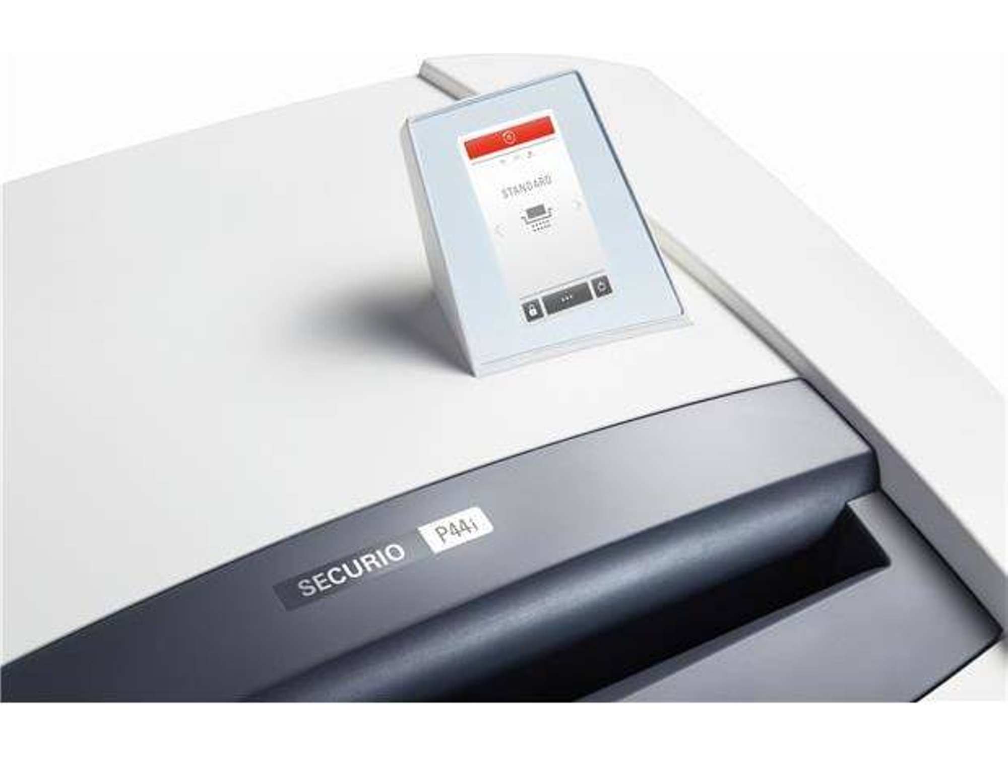 Destructora HSM Securio P44i mecanismo de corte para OMDD y detector de metales (11 hojas - Capacidad: 205 L)