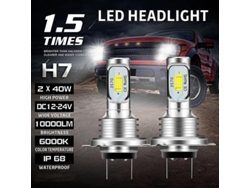 Faro Delantero H7 Led Canbus Bombillas H7 Led De Luz Baja 6000k Ip 68 Csp Chips Led 3570