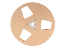 Carrete De Cinta Vacío, Aleación De Aluminio, 3 Orificios, 5 Pulgadas, Para Grabadora, De Carrete A Carrete, 1/4 De Pulgada, Dorado