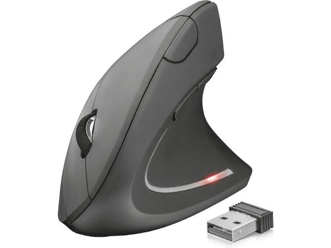Ratón TRUST Verto (Inalámbrico - Óptico - 1600 dpi - Negro)